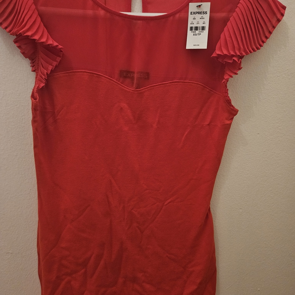 Express Red Women's Top